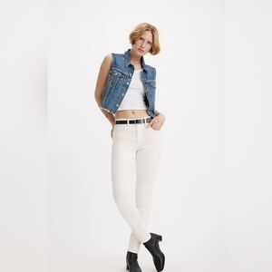 Levi’s 720 High-Rise Super Skinny Sculpt Jeans White 24x30 NWT